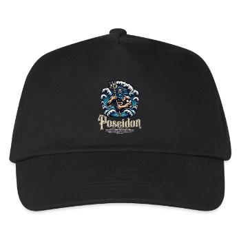 Poseidon God of Storms and Seas Mythology - Kids’ Baseball Cap - black - Front