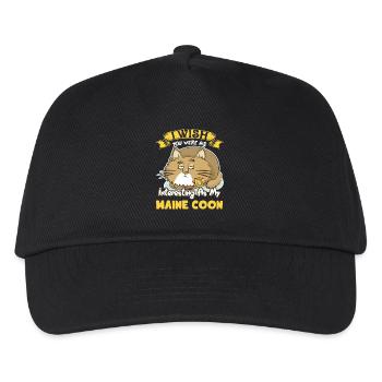 I Wish You Were As Interesting As My Maine Coon - Kids’ Baseball Cap - black - Front