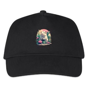 Hamster - Kinder Basecap - Schwarz - Vorne