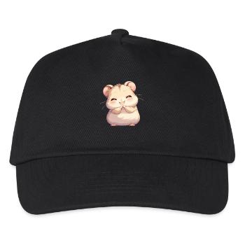 Hamster - Kinder Basecap - Schwarz - Vorne