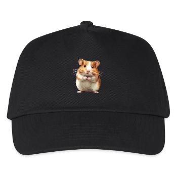 Hamster - Kinder Basecap - Schwarz - Vorne
