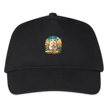 Hamster - Kinder Basecap - Schwarz - Vorne