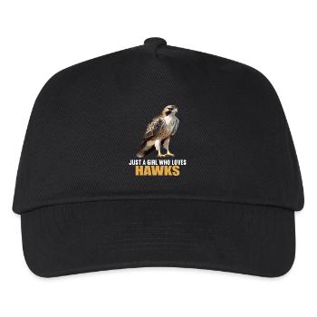 Falken Falke - Kinder Basecap - Schwarz - Vorne