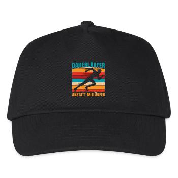 Courir un coureur d’endurance au lieu d’un autre marathonien - Casquette de baseball Enfant - noir - Devant
