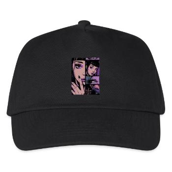 Mystic Cartoon Girl - Kids’ Baseball Cap - black - Front