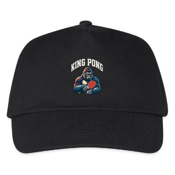 Tischtennis King Pong - Kinder Basecap - Schwarz - Vorne