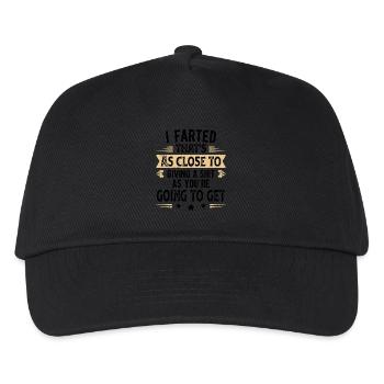 Ich liebe es, lustigen Witz zu furzen - Kinder Basecap - Schwarz - Vorne