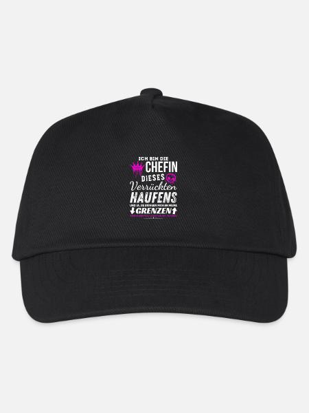 Chefin dieses Verrückten Haufens Chefin Geschenke - Kinder Basecap - Schwarz