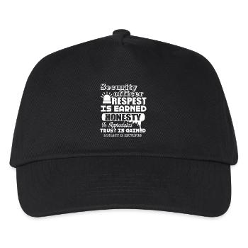 Security Officer Security Officer Respect - Kids’ Baseball Cap - black - Front