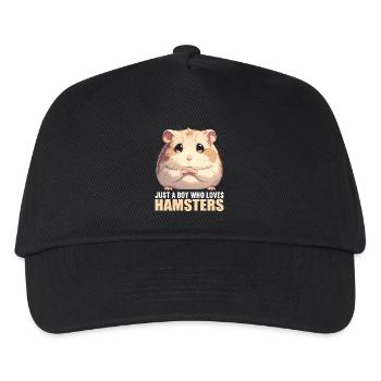 Hamster - Kids’ Baseball Cap - black - Front