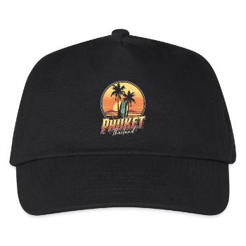 Phuket Thailand - Kinder Basecap - Schwarz - Vorne