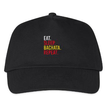 Eat Sleep Bachata Repeat Sensual Dance - Kids’ Baseball Cap - black - Front