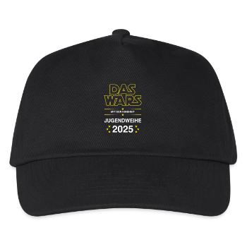 Jugendweihe 2025 DAS WARS mit der Kindheit - Kinder Basecap - Schwarz - Vorne