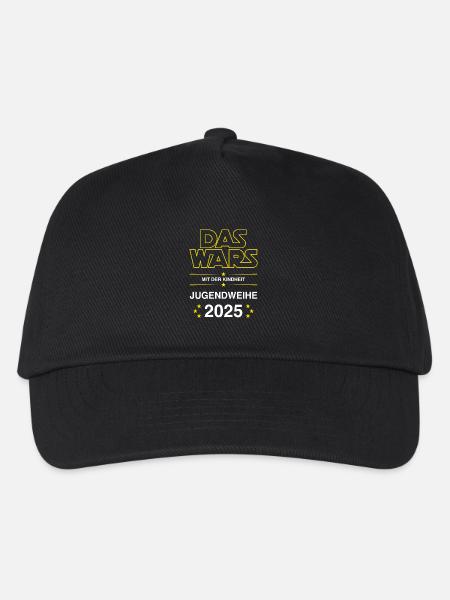 Jugendweihe 2025 DAS WARS mit der Kindheit - Kinder Basecap - Schwarz