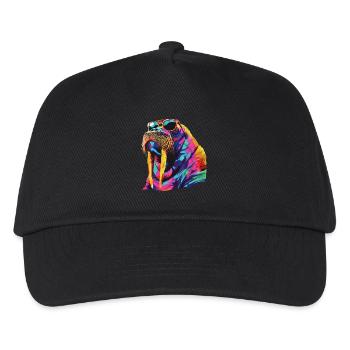 Walross - Kinder Basecap - Schwarz - Vorne