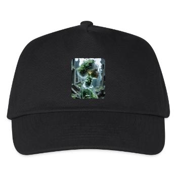Figure en verre d’une femme avec un écosystème - Casquette de baseball Enfant - noir - Devant
