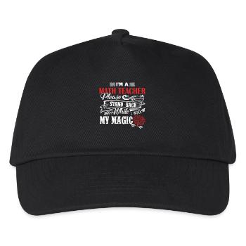 Math Teacher I am A Math Teacher - Kids’ Baseball Cap - black - Front