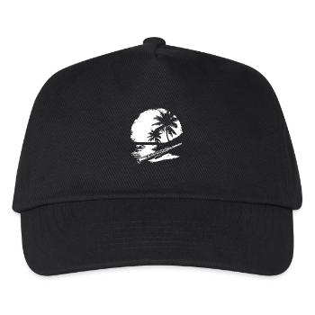 Flöte Grafik - Kinder Basecap - Schwarz - Vorne