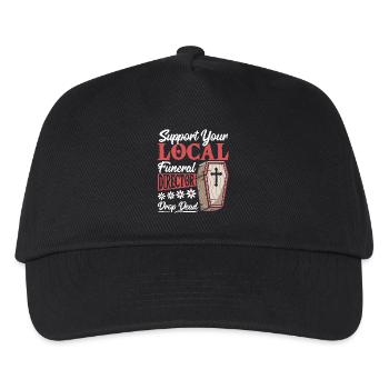 Support your local - Kids’ Baseball Cap - black - Front