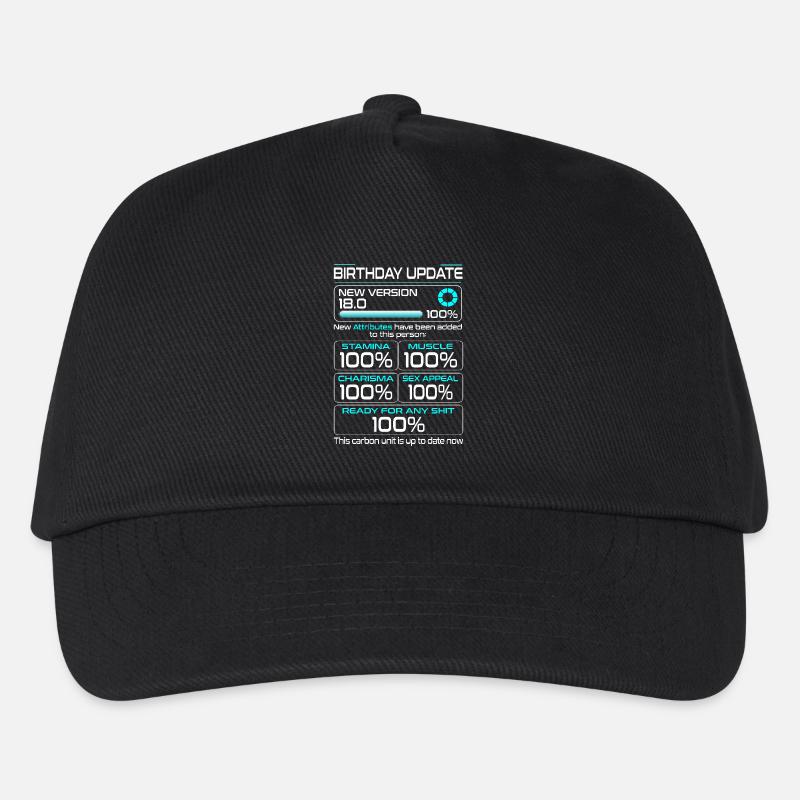 18 Geburtstag Lustiges Geburtstags Outfit Geschenk - Kinder Basecap - Schwarz