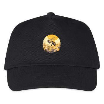 Bienen Biene - Kinder Basecap - Schwarz - Vorne