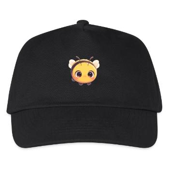 Bienen Biene - Kinder Basecap - Schwarz - Vorne