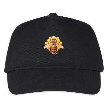 Bienen Biene - Kinder Basecap - Schwarz - Vorne