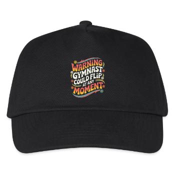 Turnen Turner Gymnastik - Kinder Basecap - Schwarz - Vorne