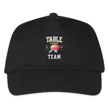 Tischtennis - Kinder Basecap - Schwarz - Vorne