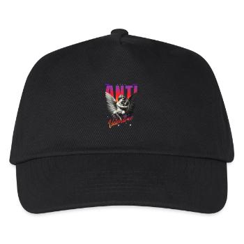 Anti Valentine Streetwear - Kinder Basecap - Schwarz - Vorne