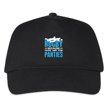 Rugby players because pads are for panties - Kids’ Baseball Cap - black - Front
