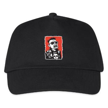 Punk rocker des années 80 au look rétro - Casquette de baseball Enfant - noir - Devant