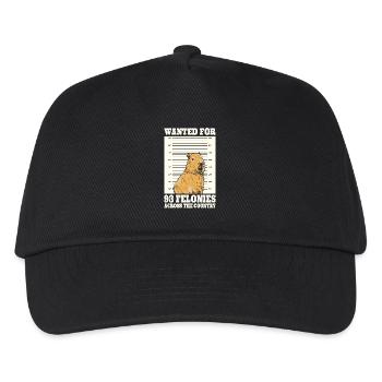 Wanted For 93 Felonies Across The Country - Kinder Basecap - Schwarz - Vorne