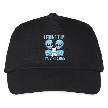 Découverte d’un chat extraterrestre - Casquette de baseball Enfant - noir - Devant
