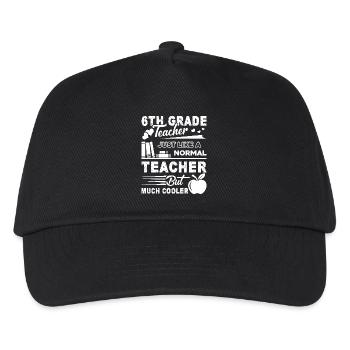 6th Grade Teacher 6th Grade Teacher Cooler - Kids’ Baseball Cap - black - Front