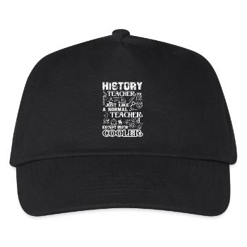 History Teacher History Teacher Cooler - Kids’ Baseball Cap - black - Front