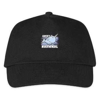 Narwhal Angry Narwhals - Kids’ Baseball Cap - black - Front