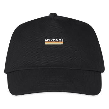 Mykonos Grèce Grec - Casquette de baseball Enfant - noir - Devant