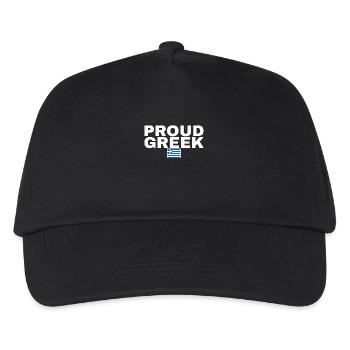 Fier grec Grèce Drapeau grec - Casquette de baseball Enfant - noir - Devant