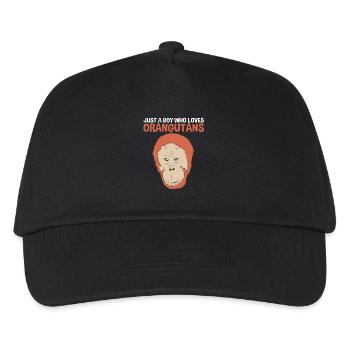Orang-outan - Casquette de baseball Enfant - noir - Devant