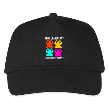 Orang-outan - Casquette de baseball Enfant - noir - Devant