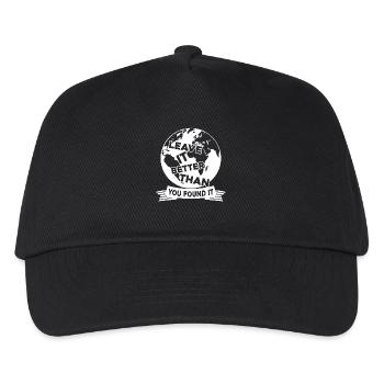 Earth Day Make Earth Better - Kids’ Baseball Cap - black - Front