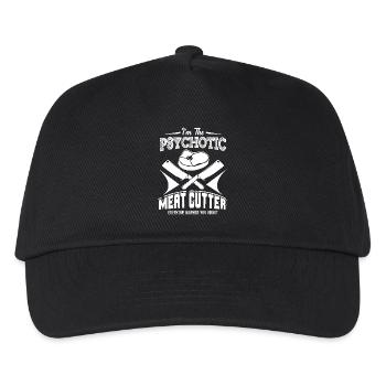 Meat Cutter Psychotic Meat Cutter - Kids’ Baseball Cap - black - Front
