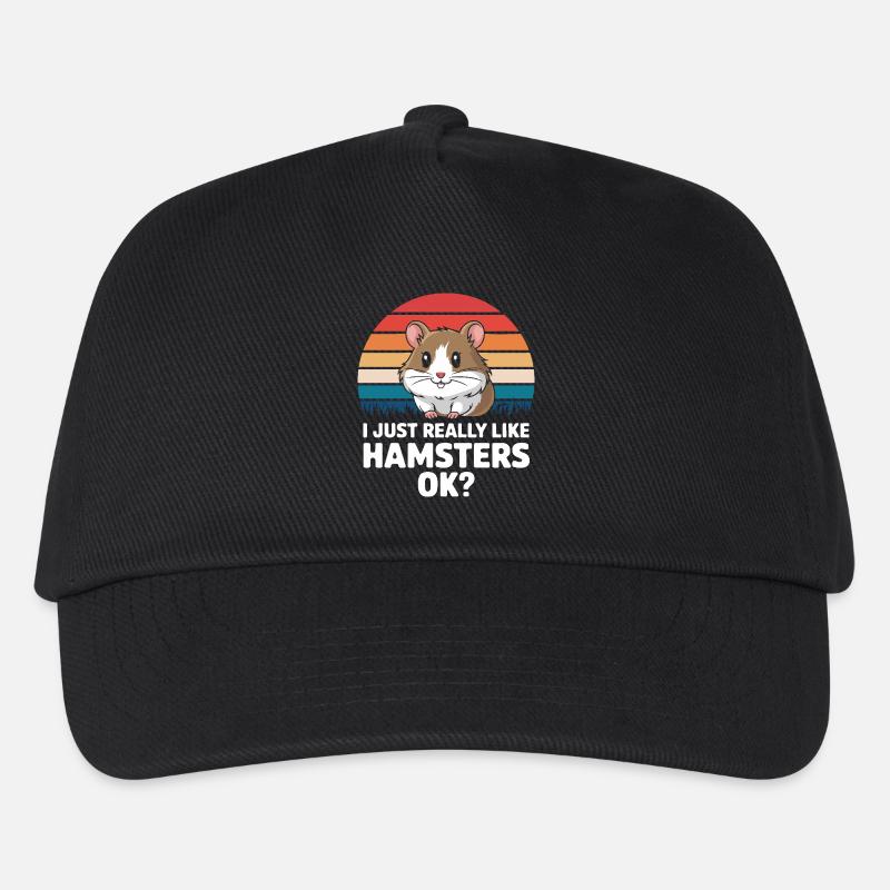 Hamster - Kinder Basecap - Schwarz