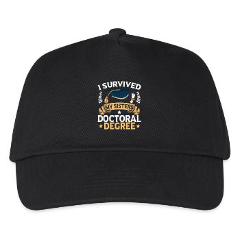 Doctorates survived doctorates - Kids’ Baseball Cap - black - Front