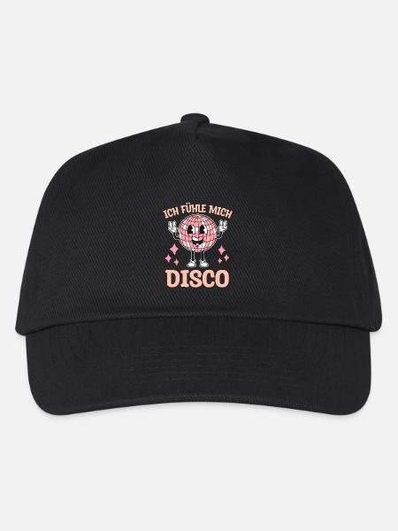 Ich Fühl Mich Disco Party Feiern Disco Tanzen Gehe - Kinder Basecap - Schwarz