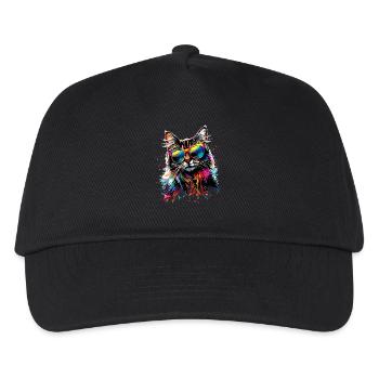 Perserkatze Perser Katze Persian Cat Süße Katzen - Kinder Basecap - Schwarz - Vorne