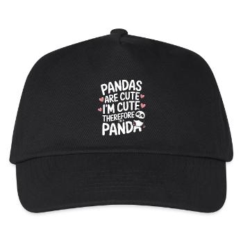 Panda Ours Panda Animal Pandas - Casquette de baseball Enfant - noir - Devant