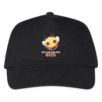 Bienen Biene - Kinder Basecap - Schwarz - Vorne