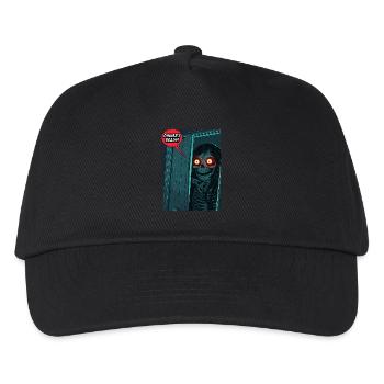 Une maman squelette d’horreur appelle : Le dîner est prêt ! - Casquette de baseball Enfant - noir - Devant